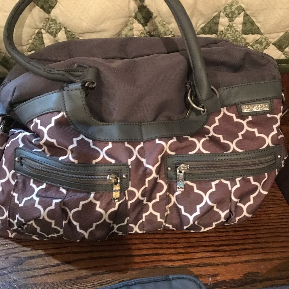 JJCOLE diaper bag with bottle bag